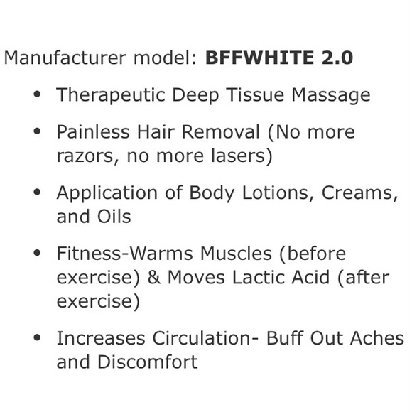 The BFF PRO 2.0 Miracle Body Buffer Massage Exfoliation Gun - Picture 10 of 16